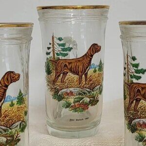 Vintage German Volksmarch Horn Shaped Glass Beer Mug TSV Malsh 1991‎